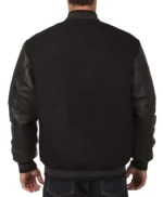 Varsity Calgary Flames Black Wool Jacket