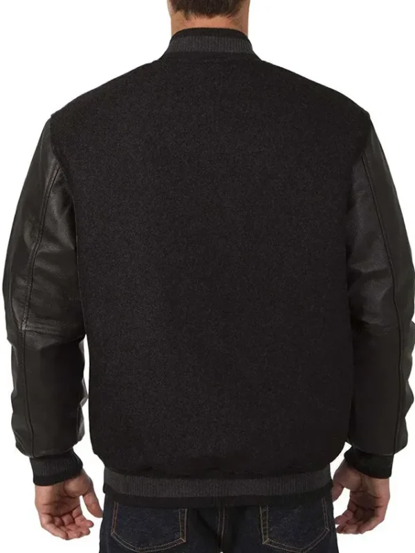Varsity Calgary Flames Black Wool Jacket