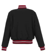 Varsity Carolina Hurricanes Black Wool Jacket