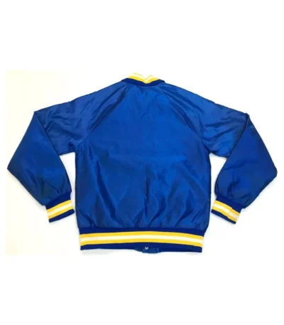 Buffalo Sabres Vintage Blue Bomber Satin Jacket