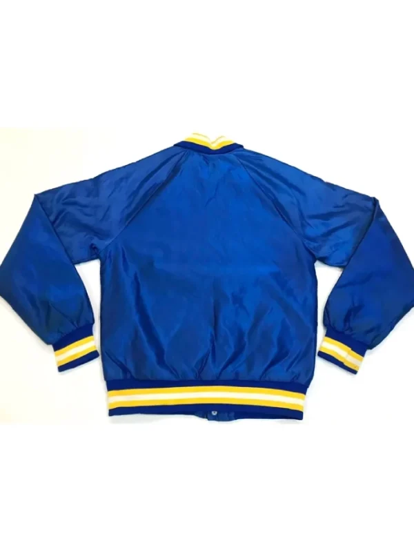 Buffalo Sabres Vintage Blue Bomber Satin Jacket