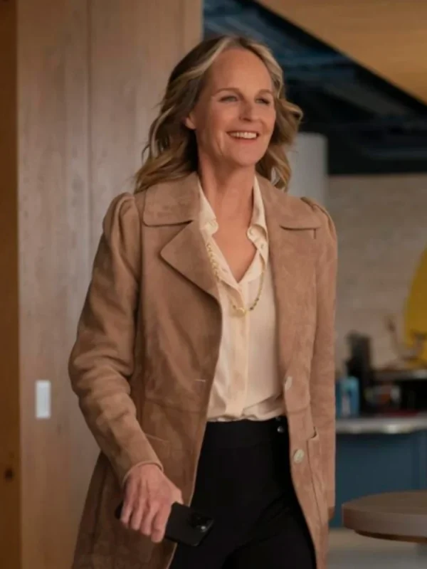 Winnie Landell Hacks S03 Brown Suede Leather Coat