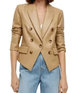 Winnie Landell Hacks S04 Brown Leather Blazer