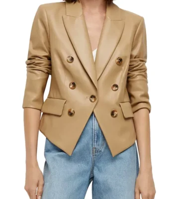 Winnie Landell Hacks S04 Brown Leather Blazer