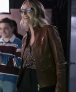 Hacks S08 Winnie Landell Brown Leather Jacket
