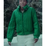 Wolfie Nine Perfect Strangers S02 Green Puffer Jacket