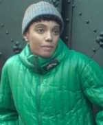 Wolfie Nine Perfect Strangers S02 Green Puffer Jacket