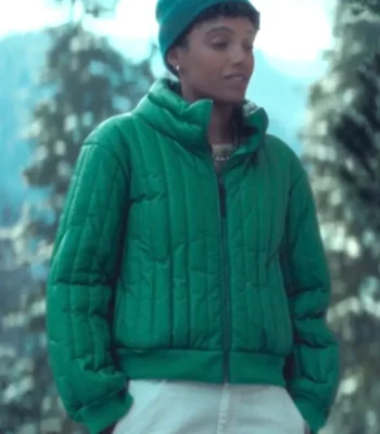 Wolfie Nine Perfect Strangers S02 Green Puffer Jacket