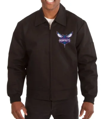 Workwear Charlotte Hornets Black Cotton Jacket