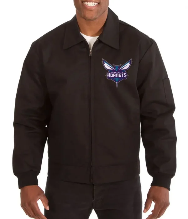 Workwear Charlotte Hornets Black Cotton Jacket