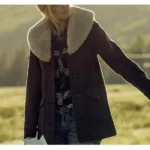 Yellowstone S02 Beth Dutton Brown Long Wool Coat