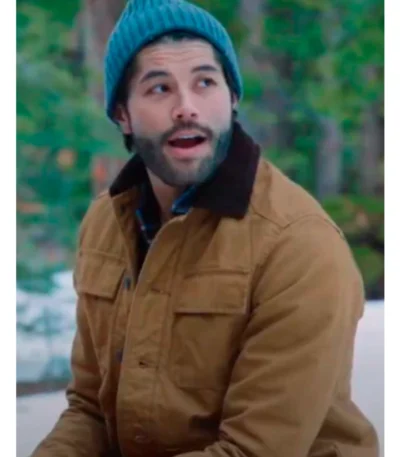 12 Dates Of Christmas Mark-Paul Gosselaar Brown Jacket