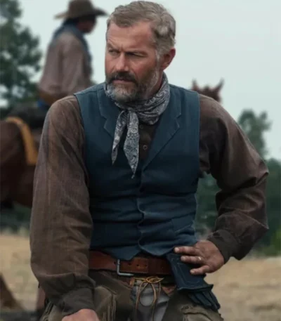 1923 James Badge Dale Blue Vest