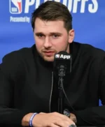 Thunder v Lakers Luka Doncic Black Bomber Jacket