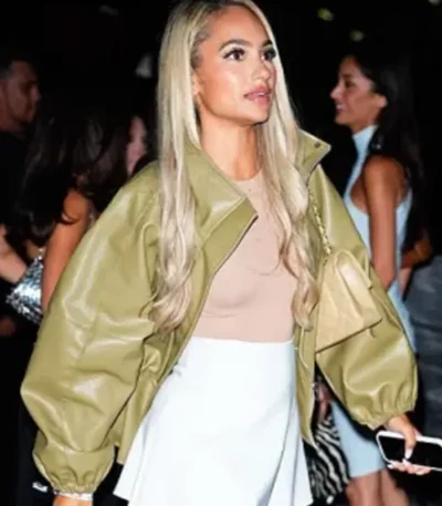 Raising Cane’s Party Brittany Brideau Leather Jacket