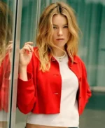 New York Times Milly Alcock Red Jacket