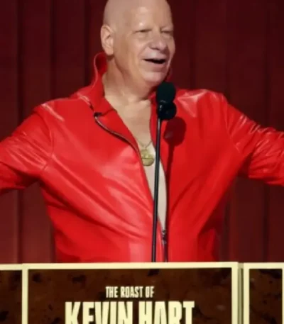 The Roast of Jeff Ross Red Leather Jacket