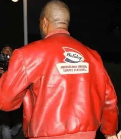 Theatre Kanye West Red Leather Jacket