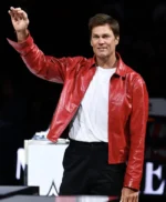 WNBA Tom Brady Red Leather Jacket