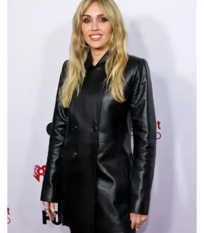 iHeartRadio Music Awards Miley Cyrus Leather Jacket