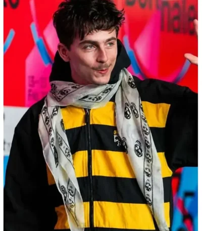 Timothee Chalamet 75th Berlinale Stripe Jacket