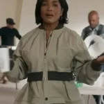 9-1-1 Athena Grant Cotton Peplum Jacket