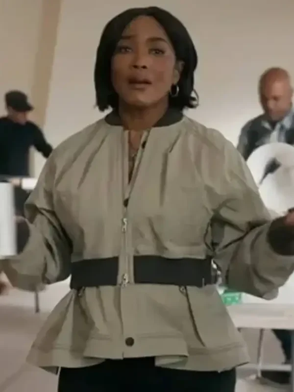 9-1-1 Athena Grant Cotton Peplum Jacket