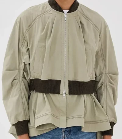 9-1-1 Athena Grant Cotton Peplum Jacket