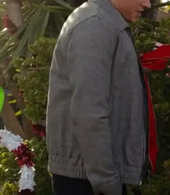 9-1-1 S05 Evan’s Grey Wool Zip Jacket