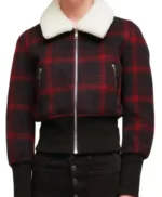 9-1-1 S05 May Grant Plaid Bomber Jacket