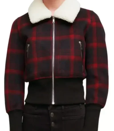 9-1-1 S05 May Grant Plaid Bomber Jacket