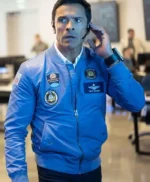 9-1-1 Tripp Houser Blue Bomber Jacket