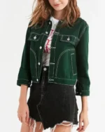 911 May Grant Green Denim Jacket