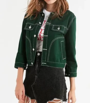 911 May Grant Green Denim Jacket