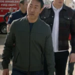 911 S04 Kenneth Choi Grey Bomber Jacket