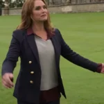 A Castle For Christmas Sophie Blue Blazer Coat