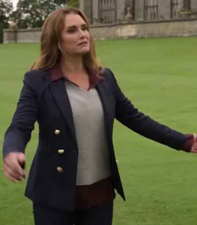 A Castle For Christmas Sophie Blue Blazer Coat