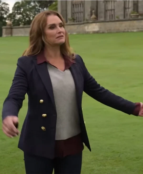 A Castle For Christmas Sophie Blue Blazer Coat