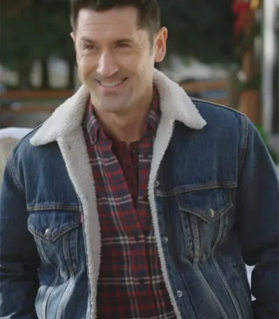 A Cozy Christmas Inn 2022 Andy Holliday Denim Jacket