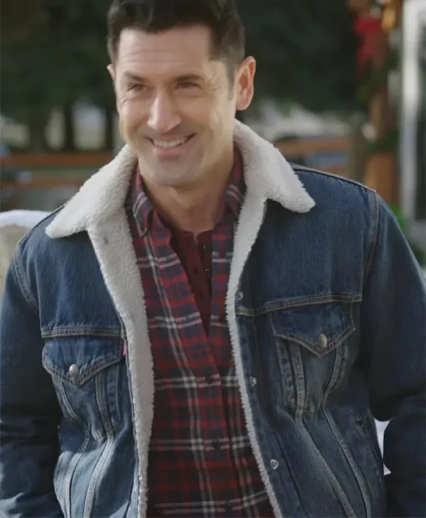 A Cozy Christmas Inn 2022 Andy Holliday Denim Jacket