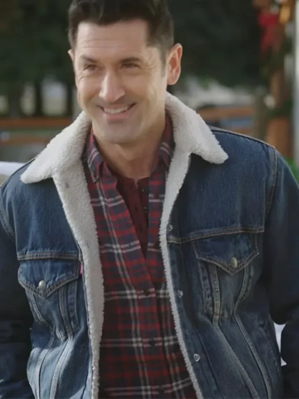 A Cozy Christmas Inn 2022 Andy Holliday Denim Jacket