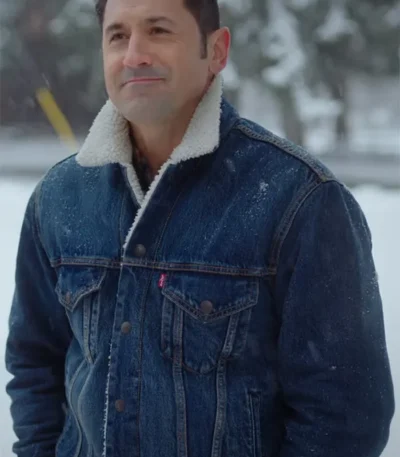 A Cozy Christmas Inn 2022 Andy Holliday Denim Jacket