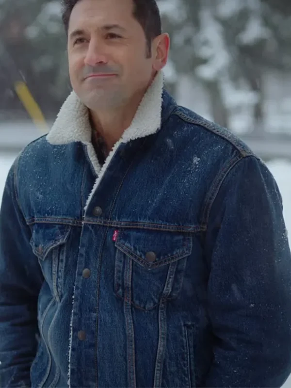 A Cozy Christmas Inn 2022 Andy Holliday Denim Jacket