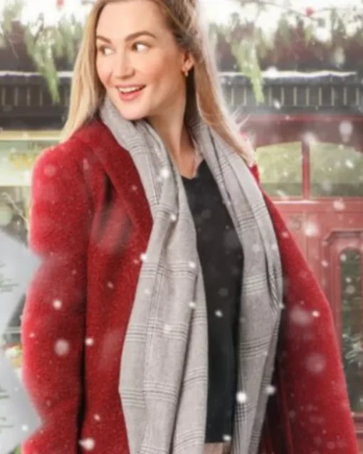 A Godwink Christmas Miracle of Love Joy Fickett Red Trench Coat