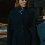 A Haunting in Venice 2023 Camille Cottin Black Wool Coat