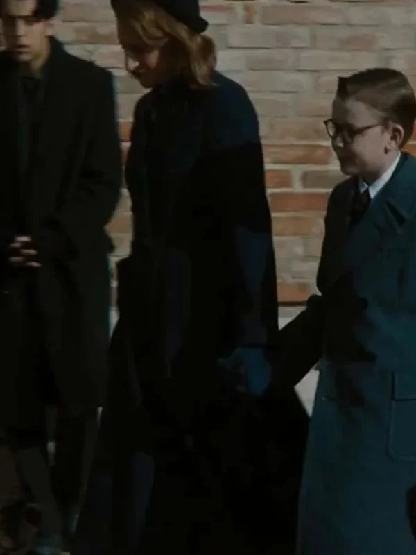 A Haunting in Venice 2023 Camille Cottin Black Wool Coat