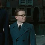 A Haunting in Venice 2023 Jude Hill Black Wool Coat