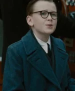 A Haunting in Venice 2023 Jude Hill Black Wool Coat