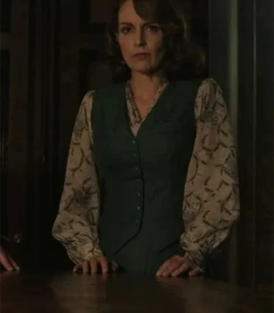 A Haunting in Venice 2023 Tina Fey Green Vest