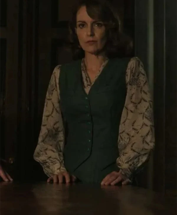 A Haunting in Venice 2023 Tina Fey Green Vest